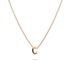 Initials Brick Alphabet Letter Necklace Rose Gold Layered Steel Jewellery